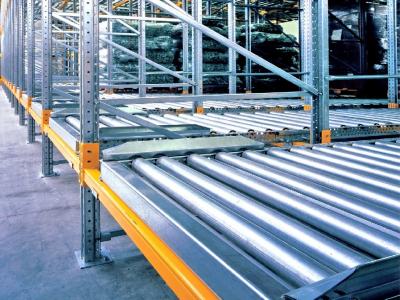 China High Capacity Gravity Flow Racks Roller Warehouse Storage OEM for sale