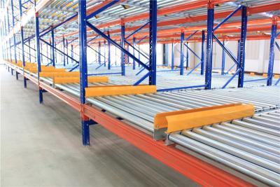 China FIFO Q235 Steel Gravity Flow Racking System For Pallets for sale