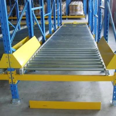 China Warehouse Storage Gravity Flow Racks Feed Pallet Systems With Roller for sale