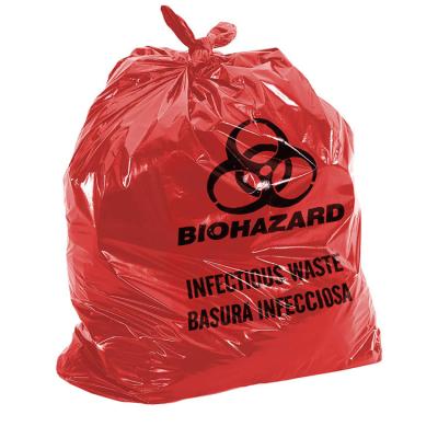 Китай Сумки LLDPE красные клинические ненужные,» медицинские сумки уничтожения отбросов 30*36 продается