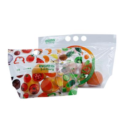 China Polythene OPP Vegetable Packing Bags , L260mm Fruit Storage Bag for sale