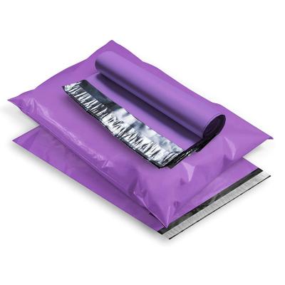 China Low MOQ Purple 10x13 LDPE Poly Packaging Bag For Shipping Tear Proof for sale
