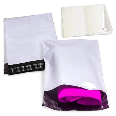 China White LDPE Poly Packaging Bag Bulk 14.5 X 19 Poly Mailers For Clothing / Hoody for sale