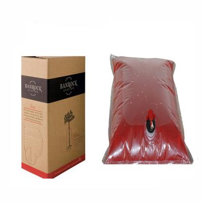 China Moisture Proof 5L 96OZ Olive Oil liquid Bib Bag In Box Valve for sale