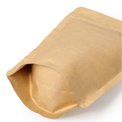 China 16oz Coffee Biodegradable k Paper Bag Stand Up Flat Bottom for sale