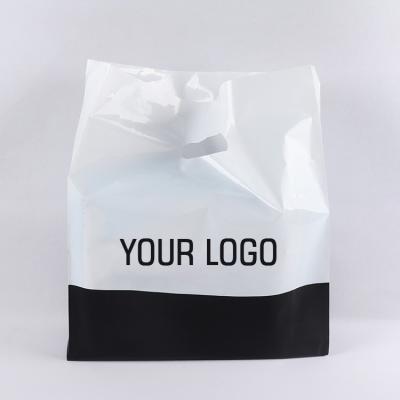 China Polythene Loop Handle Plastic Bags Biodegradable For Garment for sale