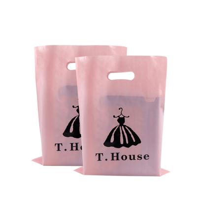China Clothes Hdpe 12x15 Poly Mailers , 53 - 58 Micron Die Cut Handle Bag for sale