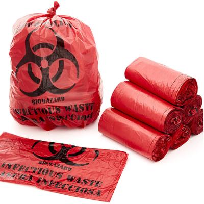 Китай Красный 19*23in Autoclavable мешок для мусора Biohazard Biodegradable продается