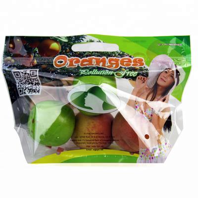 China BOPP / CPP Fresh Plastic Vegetable Packaging Bag With Vent Holes for sale