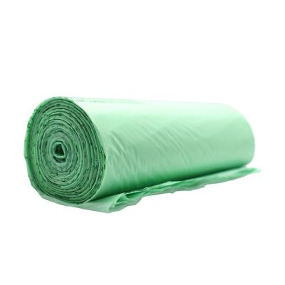 China 11-210mic Green Biodegradable Garbage Bags Compostable For Home Clean for sale