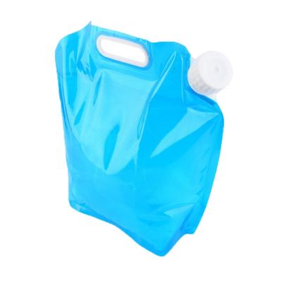 China Flodable 2.8oz 5L Blue Liquid Pouch With Spout Drinking Water use for sale