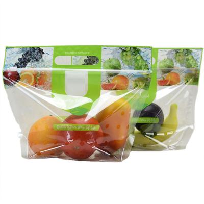 China 200gm / 500gm Storage Plastic Vegetable Packaging Bag Moisture Proof for sale