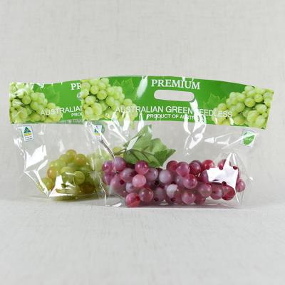 China Fridge Zip Lock Fresh Vegetable Plastic Packaging Bags 80-300mic Thickness for sale