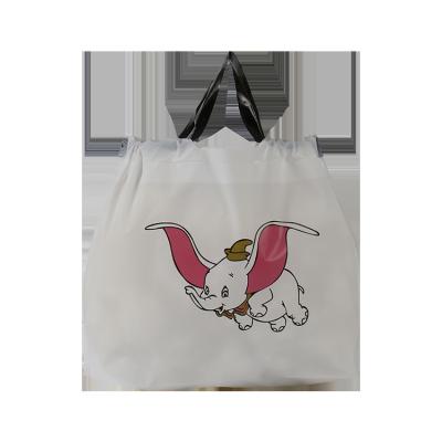 China 35cm*40cm Plastic Tote Bags , Recycled 10 Lb Ice Bags With Drawstring for sale