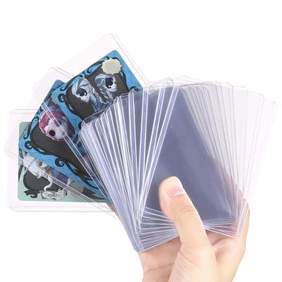 China Thick 20pt 25pt Baseball Card Hard Plastic Protectors For Pokemon for sale