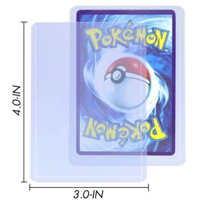 China 35PT PVC Baseball Card Top Loaders , Anti Fading 3x4'' Sports Cards Holder for sale