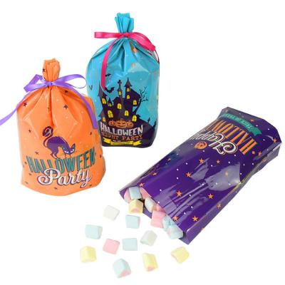 China Halloween Trick Treat Drawstring Plastic Bag 5.5*7.6inches ASP for sale