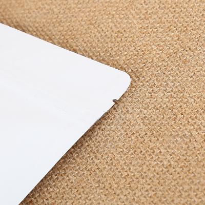 China Saco aluminizado do zíper do saco de papel k branco de Kraft autossuficiente à venda