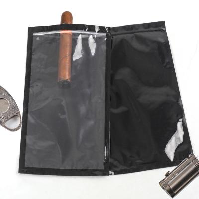 China Transparent Travel Cigar Moisturizing Bag 5pcs Sealed Cigar Storage Bag for sale
