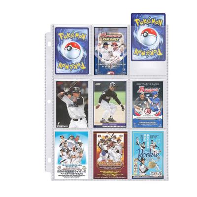China Waterproof 9 Pocket Baseball Card Protectors , 0.1mm Magnetic Card Holder for sale
