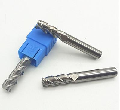 China HRC45 3 Flute Carbide Flat End Mill Bits For Stainless Steel for sale