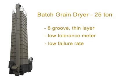 中国 バッチ式穀物乾燥機1台あたり25トン8つの溝/薄い層で簡単操作 販売のため