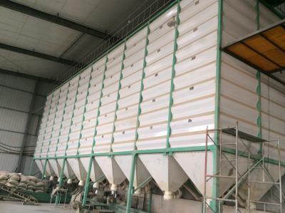 China Fully Enclosed Design Knock Down Wet Silo For Paddy Holding Bin With Galvanized Steel Sheet for sale