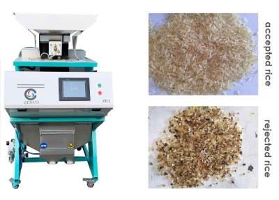 China Intelligent Industrial Sorting Machine 1 Chute CCD Parboiled Rice Sorting Machine for sale