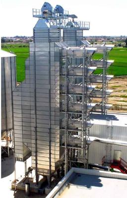 China Continuous Galvanized Corn 200 Ton/Day Mixed Flow Dryer for sale