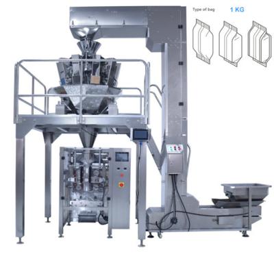 China 1Kg/Bag Fully Automatic Rice Packing Machine With Multi-Heads Weigher for sale