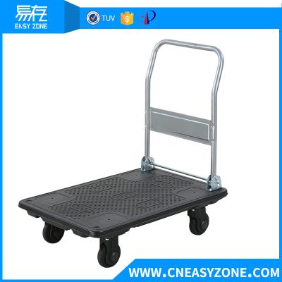 China Easyzone 300kgs heavy duty industrial pull cart dolly cart for sale
