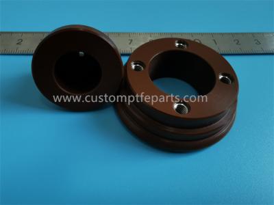 China RoHS Vespel SP 1 Polyimide Sleeves With Thread Inserts PI Bushing for sale