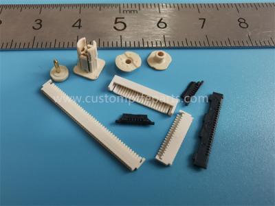 China Black Micro Mold Plastics Injection Molding Insert FPC SMP Connector for sale