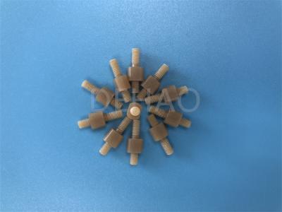 China Glass Filled Ultem PEI Double Head Screws Electrical Insulators for sale