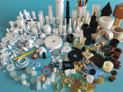 China Plastic Virgin PTFE CNC Machining Parts Compression Moulding For PTFE Product for sale