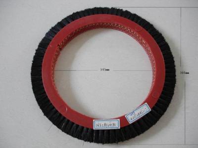 China Black Red Stenter Brushes Wheel , Eco - Friendly Artos Stenter Brush Roller for sale