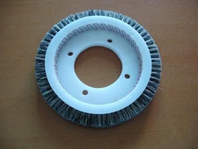 China Pure Bristle Stenter Brushes Wheel For Monforts Artos Bruckner LK Textiles Machine for sale