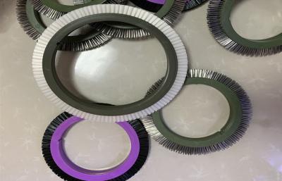 China Los PP de nylon erizan la rueda de cepillo para la máquina de Stenter de la materia textil de BRUCKNER en venta