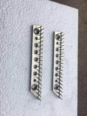 China Stenter parte la echada de acero Bruckner Krantz Pin Bar Textile Spare Parts de Pin Plates 76/73m m en venta