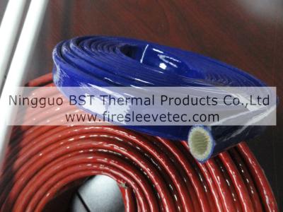 China fuel line protection silicone rubber fiberglass sleeve for sale