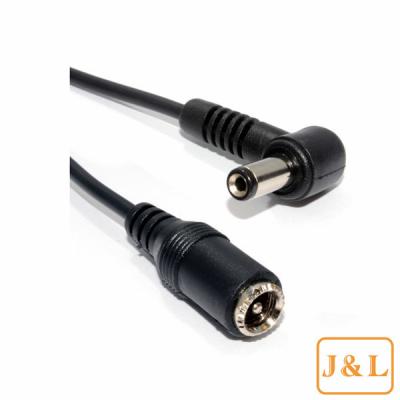 China 1mm Right Angled DC Power Male Female CCTV Extension Cab for sale