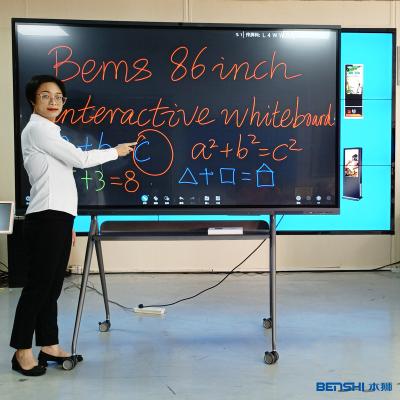 China 75 Inch 4k Android Smart Interactive Whiteboard TV HD Ultra Digital Screen for sale