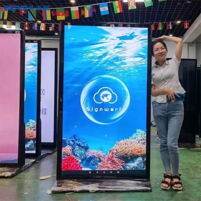China 75 100 inch Indoor Touch Screen Reclame Kiosk CMS Software LCD Displays Te koop