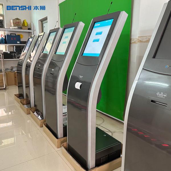 Quality Wireless Queue Management Kiosk Touch Screen Bank Queue Ticket Dispenser for sale