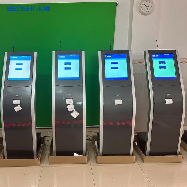 Quality Kiosk Queue Management System Ticket Dispenser With Calling Pan / LED Panel for sale