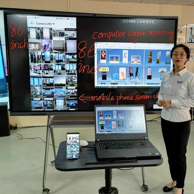 China 65 polegadas Smart Interactive Whiteboard Full View Painel Flat Smart Board à venda