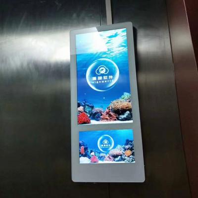 China 10Ecrã LCD de elevador de 1 polegada montado na parede para publicidade à venda