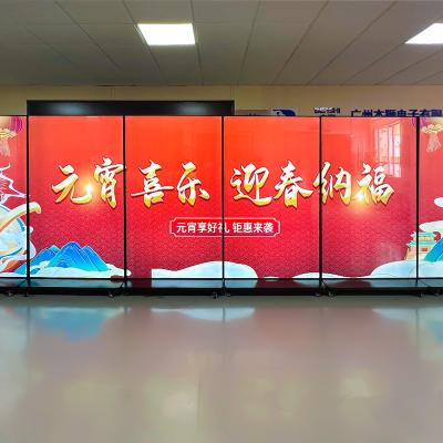 China 75 85 98 100 inch lcd vloer stand kiosk totem zet het scherm samen als een groot scherm muur te huur Te koop