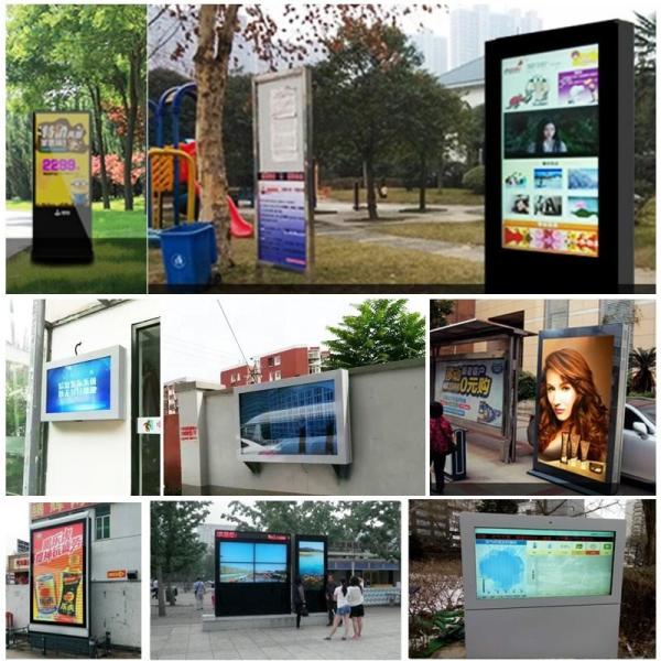 Quality Advertising Outdoor Digital Signage Double Sided 55 65 75 Inch Android Digital for sale