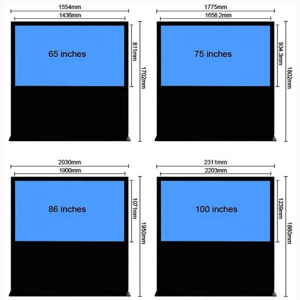 Quality Advertising Totem LCD Digital Signage Display Indoor Horizontal Touch Screen for sale